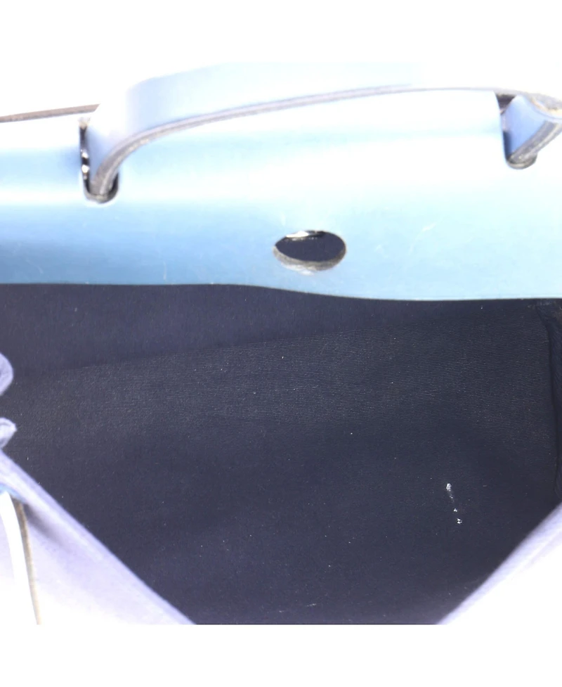 Pre-Owned HERMES Pm Herbag Toile and Leather