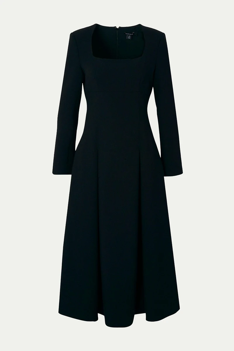Karen Millen Women's Stretch Sweetheart Neck Midi Dress