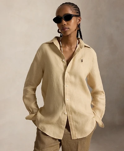 Polo Ralph Lauren Women's Classic-Fit 100% Linen Shirt