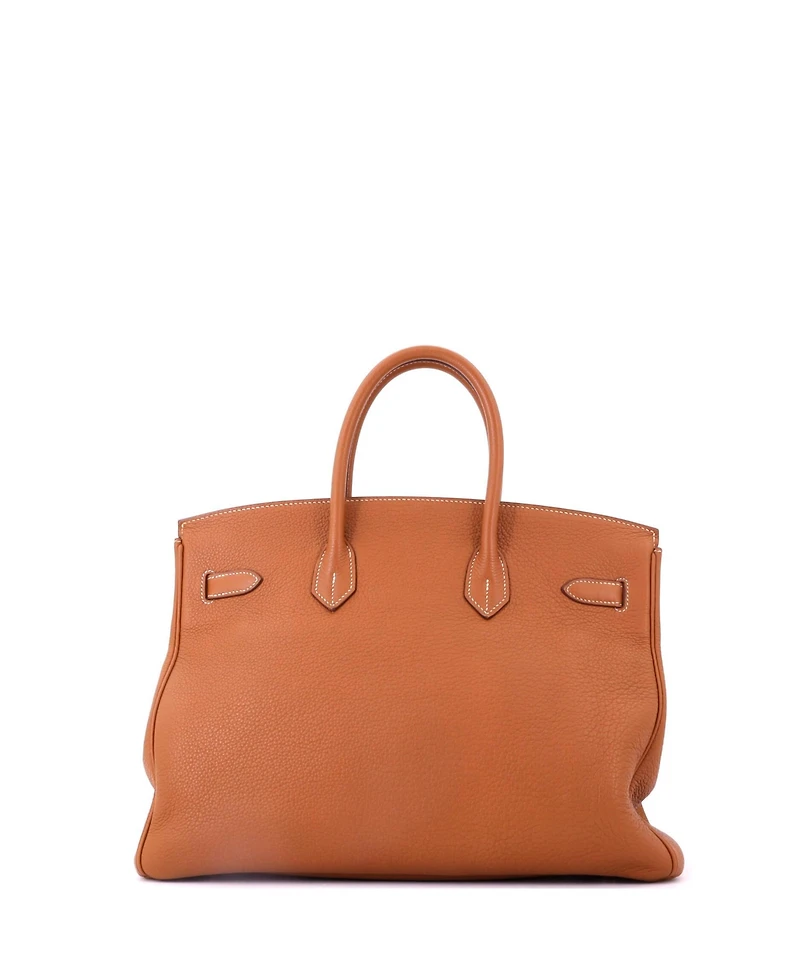 Pre-Owned HERMES Birkin Handbag Togo with Gold Hardware
