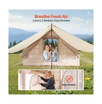 Sugift Inflatable Camping Tent 3 to 5 Person Blow Up with Stove Jack