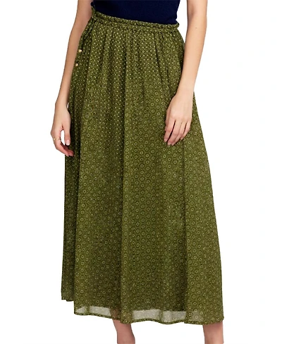 Elle Collection Women's Printed Chiffon Skirt