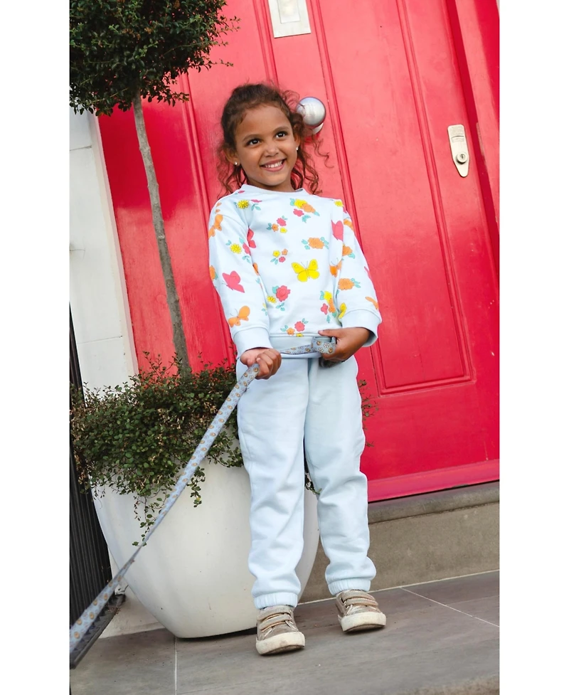 Holly and Beau Girls Long Sleeve Cotton Crew Neck Sweatshirt