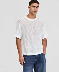 Mode of One Men's Relaxed-Fit Mesh T-Shirt, Macy's Exclusive