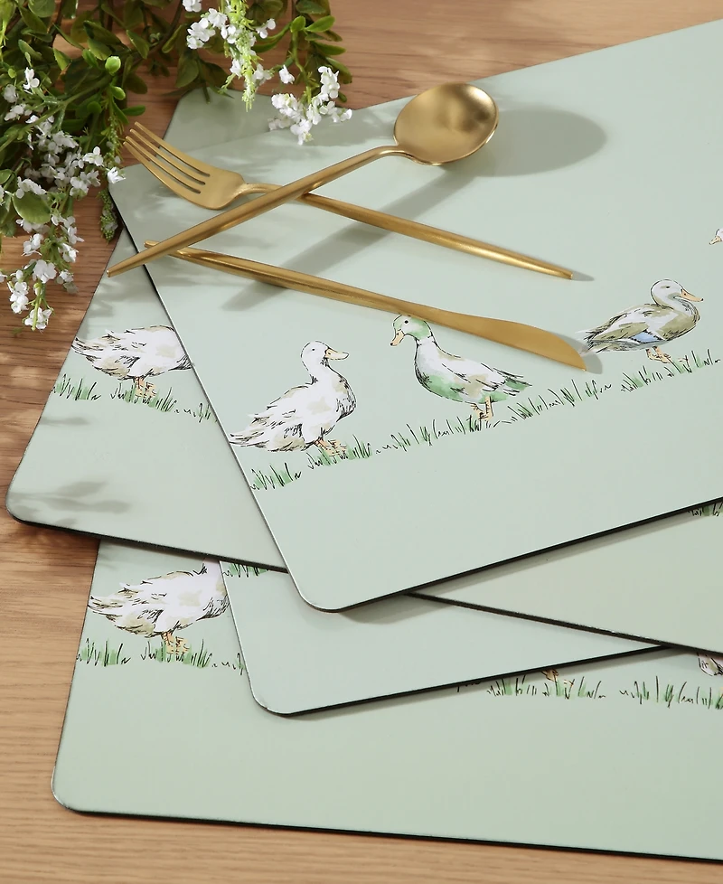 Laura Ashley Mallard Cork Placemats, Set of 4