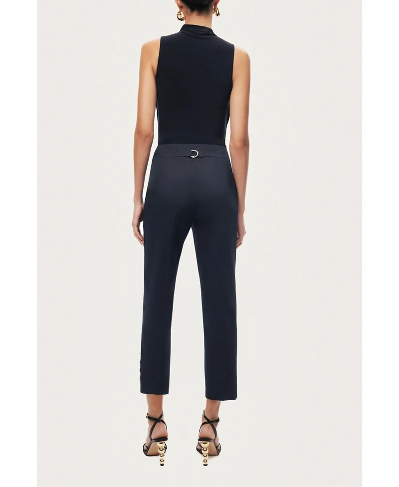 Nocturne Women's Gold Button Detail Pants