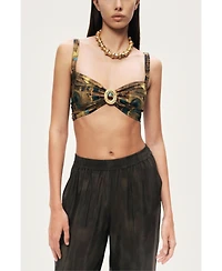 Nocturne Women's Printed Straight Leg Pants