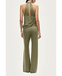 Nocturne Women's Relaxed Straight-Leg Pants