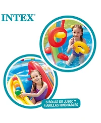 Gnuadz Rainbow Slide Inflatable Pool Ring Toss Kids Water Play