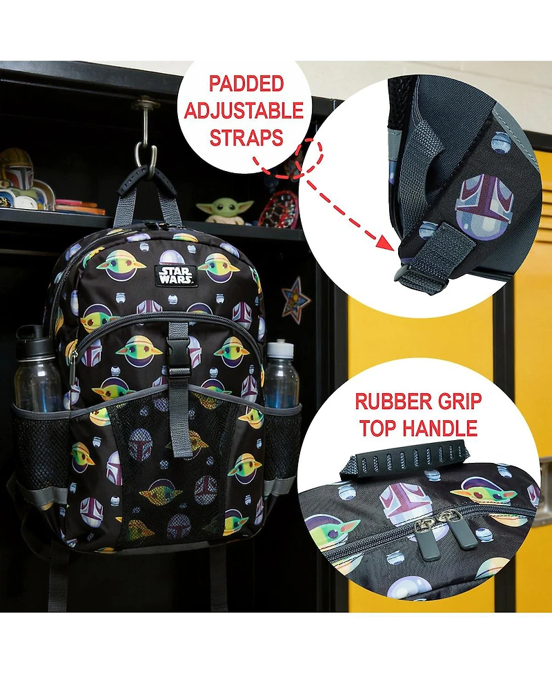 Star Wars: The Mandalorian and Grogu 2-Piece 16" Kids Backpack and Lunch Box Set For School And Travel