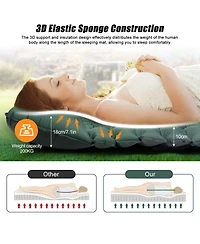 Gnuadz Camping Sleeping Pad Built-in Pump Extra Thick Lightweight Compact Outdoor Recreation Gear