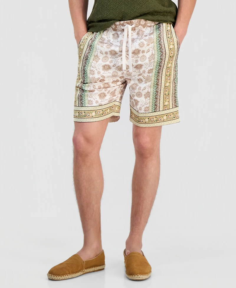 Guess Men's Charm Savanna Print Shorts