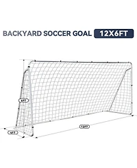 Zeny Portable Soccer Goal for Backyard, Kids Adults Soccer Net and Frame for Home Backyard Practice Training Goals