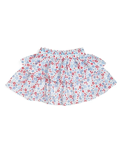 Sweet Wink Big Girls Patriotic Floral Skort