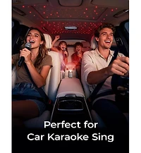 Lisen 4-in-1 Retractable Car Charger with Led Ambient Light, 75W Fast Charging Usb-c Car Adapter with Built-in Cables for iPhone and Android