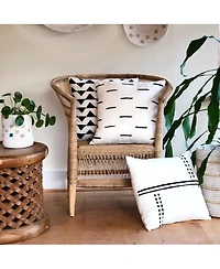 Mbare, Sadza Dots + Lines Pillow Cover