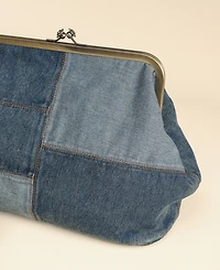 Patricia Nash Serafina Extra-Large Denim Frame Shoulder Handbag