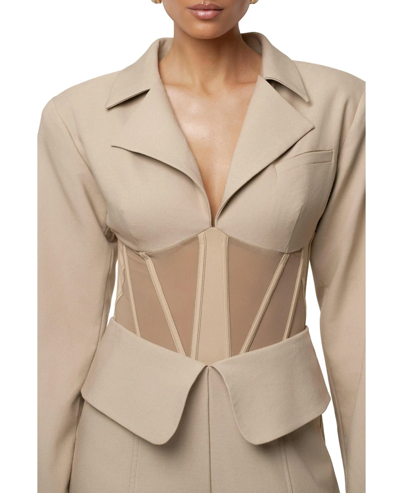 Jluxlabel Women's Downtown Blazer Bodysuit