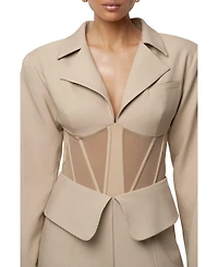 Jluxlabel Women's Downtown Blazer Bodysuit