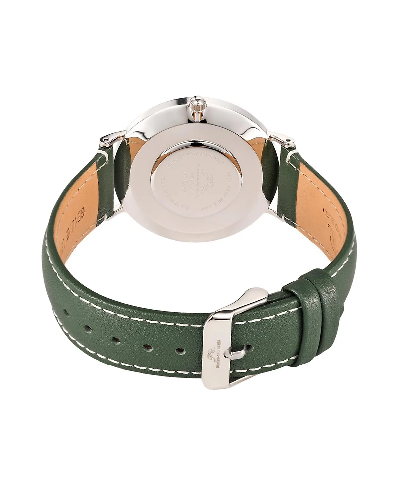 Porsamo Bleu Men's Rowan Genuine Leather Band Watch 1471EROL