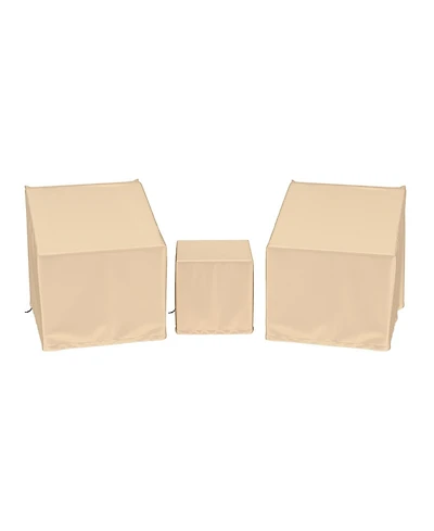 Sugift Three-Piece Waterproof Outdoor Bistro Furniture Cover Set
