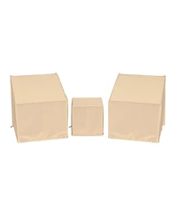 Sugift Three-Piece Waterproof Outdoor Bistro Furniture Cover Set