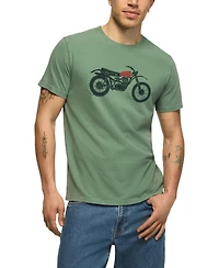 Lucky Brand Men's Surfs Up Dirtbike Graphic T-Shirts