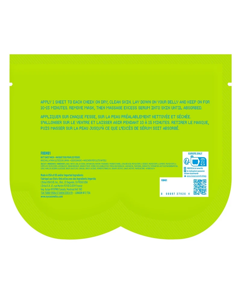 Nyx Professional Makeup Fat Oil Cheeks Butt Mask, 1.36 oz.