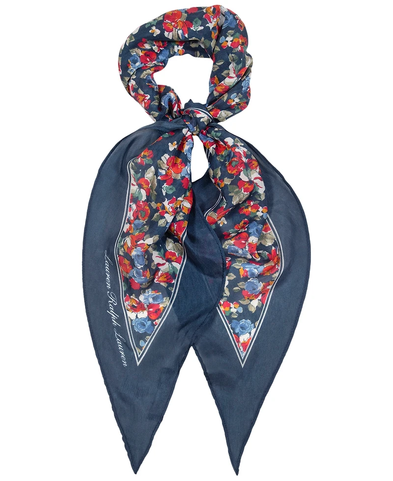 Lauren Ralph Lauren Floral Large Diamond Scarf