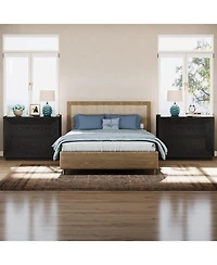 Tribesigns Nightstand, Large Night Stand with 2 Drawers, Oversized Nightstand Bedside Table Sofa End for Bedroom