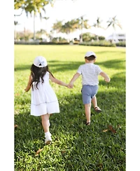 Bits & Bows Kids and Little/Big Unisex American Flag Baseball Hat