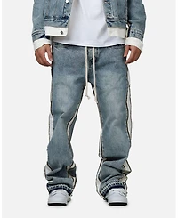 mnml Men's Ultra Baggy Border GN8 Denim Jeans