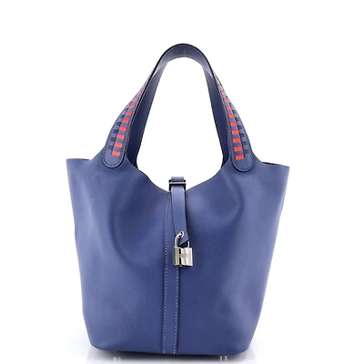 Pre-Owned HERMES Mm Picotin Lock Bag Tressage Epsom