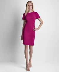 Dkny Women's Short-Sleeve Crewneck Dress