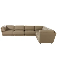 Versa 6-Pc. L-Shape Leather Sectional