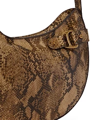 Lauren Ralph Lauren Tasha Embossed Leather Medium Shoulder Handbag