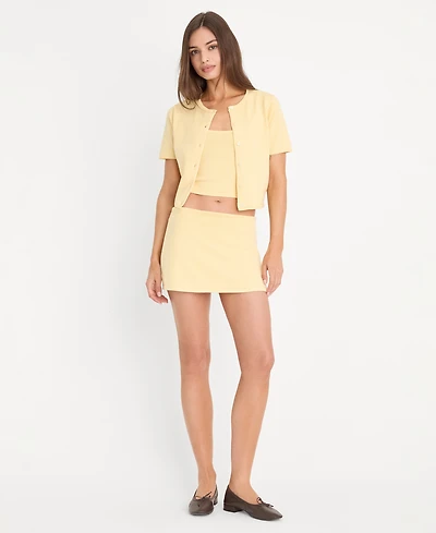 Good American Women's The Keepsake Pull-On Skort