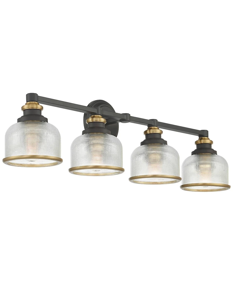 Possini Euro Design Possini Euro Poway 33" Wide and Glass 4-Light Bath Light