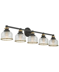 Possini Euro Design Possini Euro Poway 42 1/2"W and Glass 5-Light Bath Light