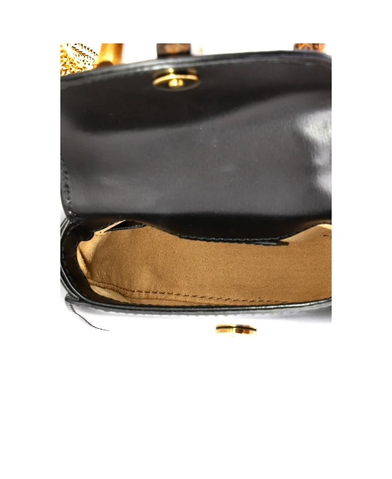 Pre-Owned Gucci Super Mini Bamboo 1947 Top Handle Bag Leather