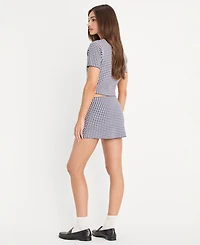 Good American Women's Viscose-Blend Sweater Mini Skort