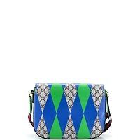 Pre-Owned Gucci Large Horsebit 1955 Shoulder Bag Printed Gg Coated Canvas
