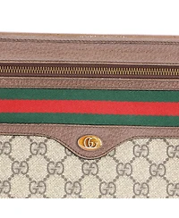 Pre-Owned Gucci Small Ophidia Documents Holder Gg Coated Canvas