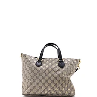 Pre-Owned Gucci Small Convertible Soft Tote Printed Gg Coated Canvas