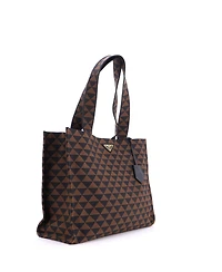 Pre-Owned Prada Horizontal Symbole Shopper Tote Jacquard