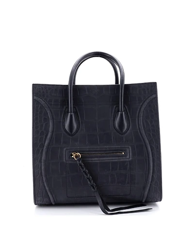 Pre-Owned Celine Medium Phantom Bag Embossed Leather