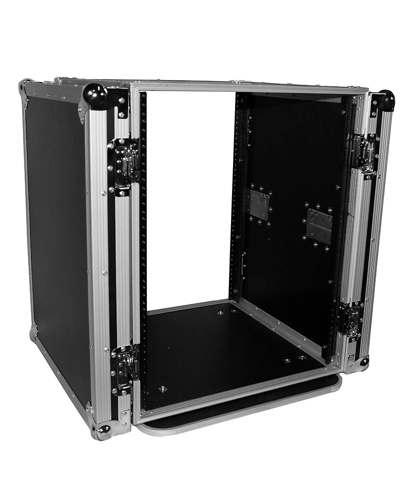 ProX T-14RSS24 14U Ata Deluxe Flight Road Case with 4" Casters for Amplifier Rack Mount Module, 24" Rail Depth
