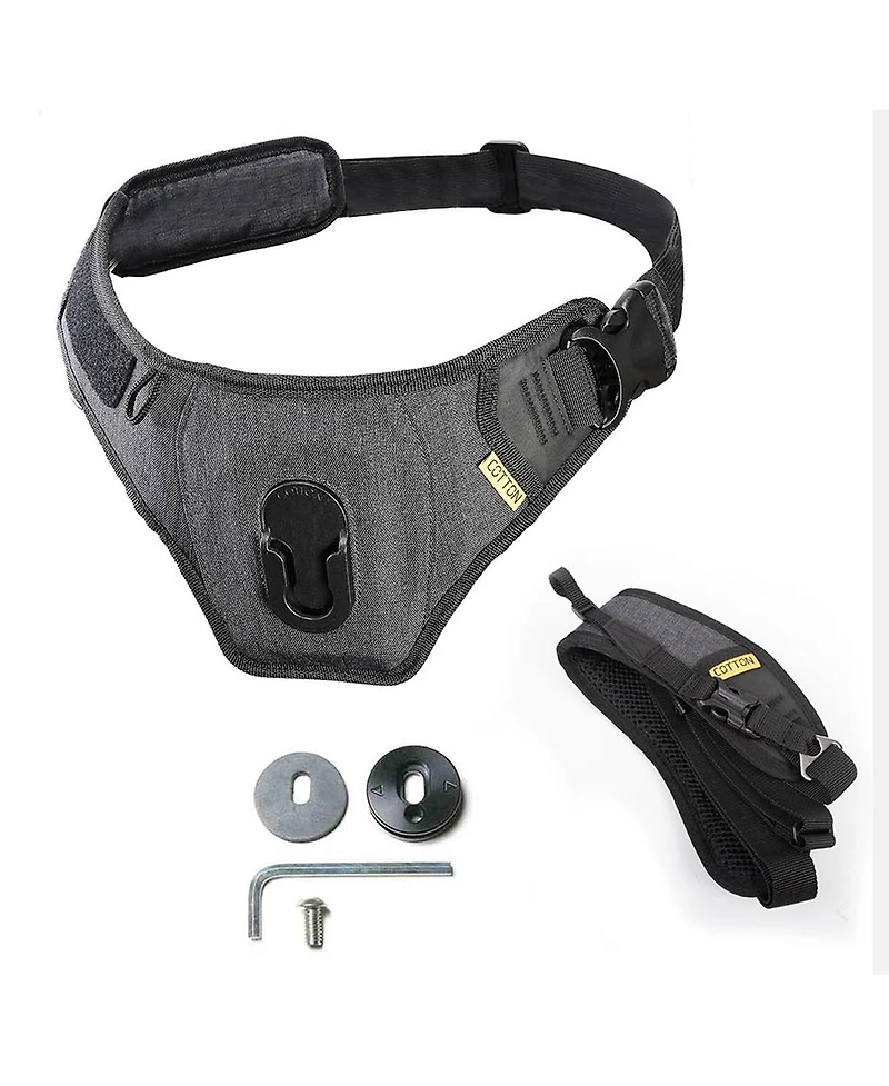 Cotton Carrier SlingBelt Carrying System with Tether for 1-Camera