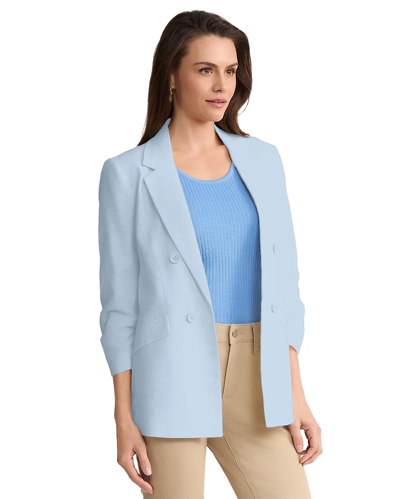 Jones New York Petite Notch Collar Jacket