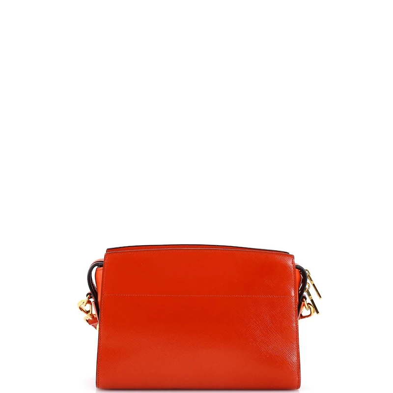 Pre-Owned Prada Bibliotheque Crossbody Saffiano Leather